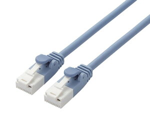 �G���R�� �c���܂�h�~���炩LAN�P�[�u��Cat6A���� 5m �u���[ 1�{ LD-GPAYT/BU50