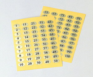 ������ �i���o�[�V�[�� (1~50) NC-50 1�Z�b�g