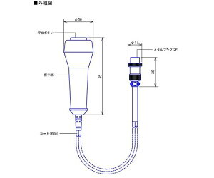�A�C�z�� �ďo����{�^���i�R�[�h��3m�j NBR-8A-C-3 1��