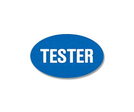 シモジマ タックラベルシール　「TESTER」　13x22mm　312片 007073019 1束(312片入)