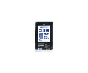 スマートバリュー ゴミ袋 LDD 黒 45L 10枚 N210J-45 1パック(10枚入)
