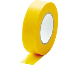 トラスコ中山 建築塗装用マスキングテープ 幅15mm長さ18m 8巻入 イエロー MTA-1518-8-Y 1パック(8巻入)
