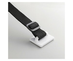 エレコム 耐震ベルト(粘着シールタイプ) 38.5mm×33.5mm 4本入 TS-004N2 1セット(4本入)