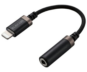 �G���R�� Lightning-��3.5mm�X�e���I�~�j�W���b�N�ϊ��P�[�u���i���ϋv�j�@�u���b�N MPA-L35S01BK 1�{