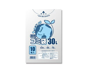 シモジマ ゴミ袋 LD 透明 30L025 30L 10枚 1パック(10枚入) 006604790