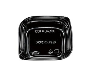 エフピコチューパ 惣菜容器 グルメLP 100黒 本体 100枚 1パック(100枚入) 004470078