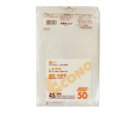 日本サニパック エコノプラス　45L　透明　50枚 1個(50枚入) E-53