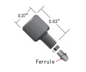 IDEX LiteTouch�@Ferrule�@Assy�@1/16in(10pk) 1�Z�b�g(10��) PK-100X