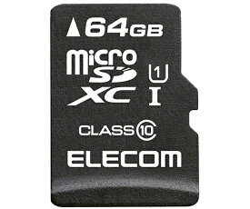 エレコム MicroSDXCカード　データ復旧サービス付　Class10　64GB 1枚 MF-MSD064GC10R