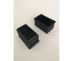 ツチノ 脚キャップ 黒 長角型 30×45mm 1パック 51-122