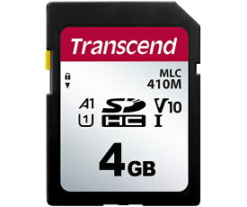 トランセンドジャパン 産業用SDカード　4GB　MLC　SD/SDHC410Mシリーズ 1個 TS4GSDC410M