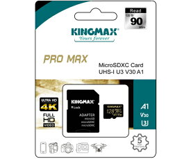 KINGMAX MicroSDXC　UHS-1　U3　128GB（5年）　Promax 1個 KM128GMCSDUHSPM1A