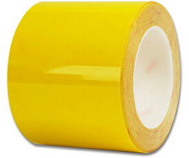 セーフラン安全用品 耐摩耗ラインテープ　幅100mm×22m　厚0.2mm　黄 1巻 15635