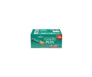 富士通 アルカリ乾電池 単4形 1.5V LR03 LongLife PLUS /40個パック 1箱(40個入) LR03LP(40S)