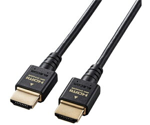 �G���R�� HDMI�P�[�u���@HDMI2.1�@�E���g���n�C�X�s�[�h�@�X�����@2.0m�@�u���b�N 1�{ CAC-HD21ES20BK