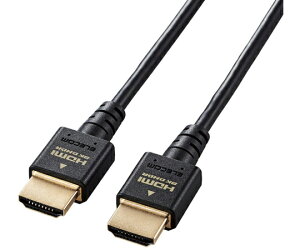�G���R�� HDMI�P�[�u���@HDMI2.1�@�E���g���n�C�X�s�[�h�@�X�����@1.0m�@�u���b�N 1�{ DH-HD21ES10BK