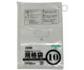 紺屋商事 ひも付ポリ袋　01透明　10号　01×180×270（100枚/冊） 1パック(1枚×100冊入) 00722310