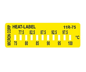 ミクロン ヒートラベル(不可逆性)11点表示 1箱(10枚入) 11R-75