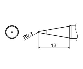 白光（HAKKO） IHはんだごて用こて先 1個 T31-02BL