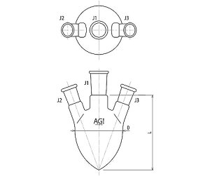 쏊 OctXR@1000mL@29/42E15/25 1 3234-1-5L1L