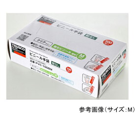トラスコ中山 使い捨てビニ-ル手袋　粉無M　クリア　（100枚入） 1箱(100枚入) PVC-1008M