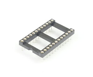 GB �ۃs��IC�\�P�b�g 600MIL 24�s�� 2.54mm�s�b�` 1�� GB-ICS-6ML24R