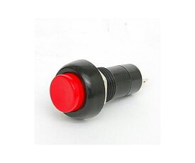 Linkman 丸型押しボタンスイッチ 赤 1個 PS25A-3-R