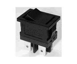 【2023年11月納期未定】日本電産コパル電子 小形ロッカースイッチ 2極 ON-OFF タブ端子 1個 SLE210K2-9