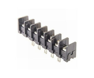 サトーパーツ 貫通型端子台 はんだ付け差込端子兼用 250V-10A セムスネジ 5極 1個 ML-40-S1AXS-5P