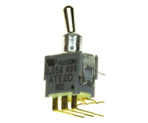 ���{�d�Y�R�p���d�q �g�O���X�C�b�` DPDT On-On 1�� ATE2D-5M3-10-Z