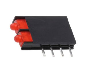 Kingbright �L���O�u���C�g LED�C���W�P�[�^ �� ���p 70 ° 2�F �X���[�z�[������ 1��(10��) L-4060VH/2ID