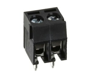 RS Pro 基板端子台 3.5mmピッチ 1列 2極 黒 1袋(10個入) 897-1332