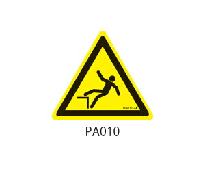 セフティデンキ PAシリーズ 三角ラベル Mサイズ 段差有り 1式(10枚×5シート入) PA010-M