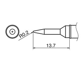 白光（HAKKO） IHはんだごて用こて先 1個 T31-03SBL