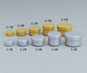 エムアイケミカル 軟膏容器「コスメポットS−3号」22mL 100個 銀 1ケース(100個入) 601300