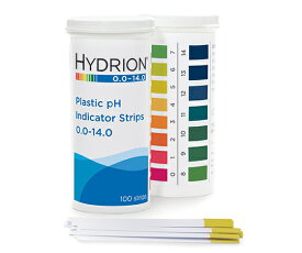 マイクロエッセンシャル pH試験紙 プラスチックストリップ ボトル入　測定領域0～14.0 1個(100枚入) 9800