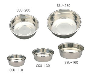 アイリスオーヤマ ステンレス製食器(中型犬用) 216φ×67mm 1個/ケース SSU-200