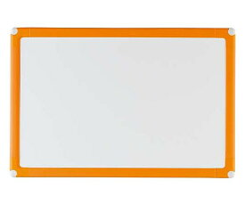 日学 樹脂枠ホワイトボード　オレンジ枠　300×450mm 1枚 RC-15OR