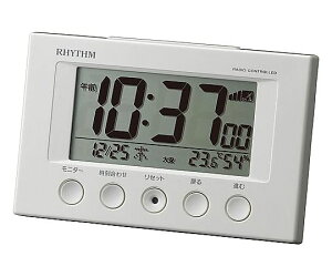 リズム(時計) リズム多機能電波時計フィットウエーブスマート 白 1個 8RZ166SR03