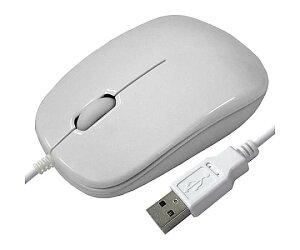 磁気研究所 有線マウス 光学式 ホワイト 1個 HDM-2106WH