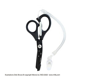 セントレディス キャラクター医療用はさみ ミッフィー フェイス ブラック 1個 ST-UMF0003