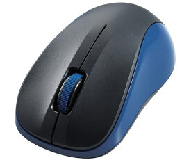 エレコム マウス　Bluetooth　IR　LED　3ボタン　Sサイズ　抗菌　静音　ブルー 1個 M-BY10BRSKBU