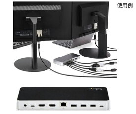 Startech ドッキングステーション/USB Type-C接続/USB 3.1 Gen 1/デュアルモニター/HDMIまたはDVI/60W USB PD/4x USB-A、1xUSB-C ハブ/GbE/3.5mmオーディオ/Windows 1個 MST30C2HHPD