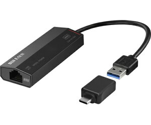 BUFFALO 2.5GbEΉ USB LANA_v^[ Type-A to CϊRlN^t 1 LUA-U3-A2G/C