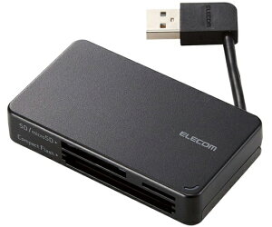GR [_C^ P[u[^Cv USB2.0Ή P[u6cm SD+microSD+CFΉ ubN 1 MR-K304BK