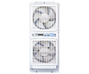 高須産業 窓用ツインファン ミニリモコン付き 1個 FMT-200SM