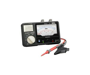 日置電機 アナログメグオームハイテスタ 500V/100MΩ 4レンジ (スイッチなしリード附属) 1個 IR4041-10