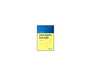 �i�o�ŎЁjSpringer Verlag Linear Algebra Done Right 1�� 978-3-319-11079-0