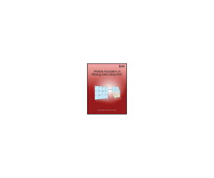 ioŎЁjSAS Institute Multiple Imputation of Missing Data Using SAS 1 978-1-61290-452-8