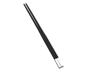 カンダ 燕舞 黒檀箸 山水 銀キャップ 先太タイプ 1膳